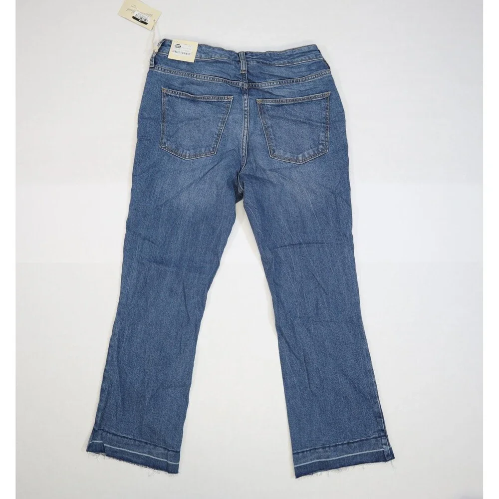 Universal Thread Jeans Womens 4 Blue High Rise Ankle Bootcut Vintage Stretch - Picture 5 of 13